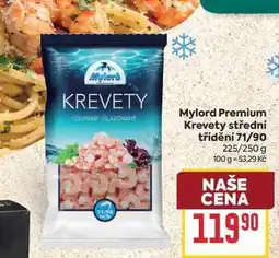 Billa Mylord Premium Krevety střední třídění 71/90 225/250 g nabídka