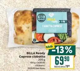 Billa BILLA Ready Caprese ciabatta nabídka
