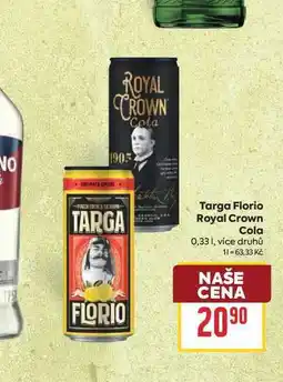 Billa Targa Florio Royal Crown Cola nabídka