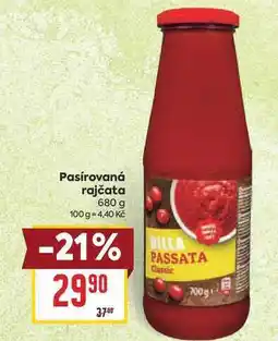 Billa Pasírovaná rajčata nabídka