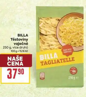 Billa BILLA Těstoviny vaječné nabídka