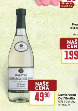 Billa Lambrusco Dell'Emilia nabídka