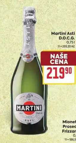 Billa Martini Asti D.O.C.G nabídka