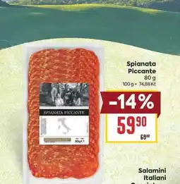 Billa Spianata Piccante nabídka