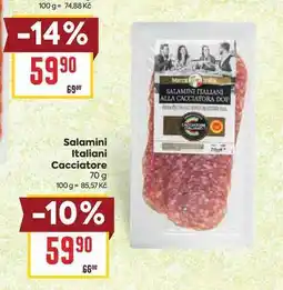 Billa Salamini Italiani Cacciatore nabídka