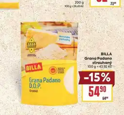 Billa BILLA Grana Padano strouhaný nabídka