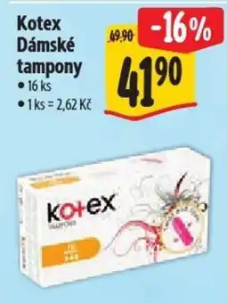 Albert Kotex Dámské tampony nabídka