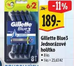 Albert Gillette Blue3 Jednorázové holítko nabídka