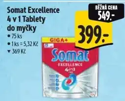 Albert Somat Excellence 4 v 1 Tablety do myčky nabídka