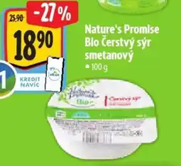 Albert Nature's Promise Bio Čerstvý sýr smetanový nabídka