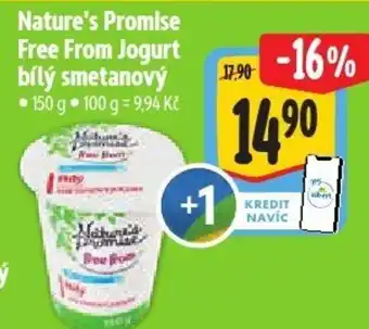 Albert Nature's Promise Free From Jogurt bílý smetanový nabídka
