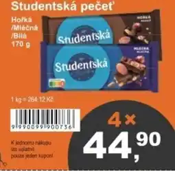 Coop Studentská pečet' nabídka