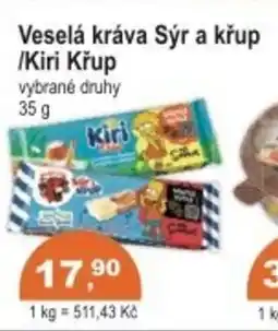 Coop Veselá kráva Sýr a křup /Kiri Křup nabídka