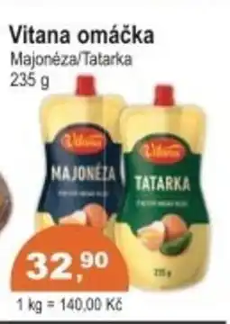 Coop Vitana omáčka Majonéza/Tatarka nabídka