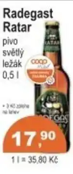 Coop Radegast Ratar nabídka