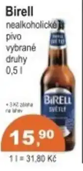 Coop Birell nealkoholické pivo nabídka