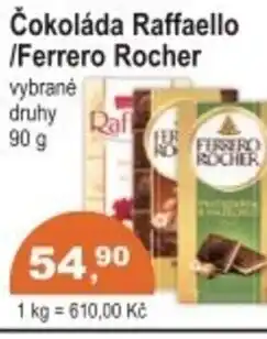 Coop Čokoláda Raffaello /Ferrero Rocher nabídka