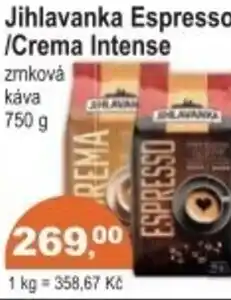 Coop Jihlavanka Espresso /Crema Intense nabídka