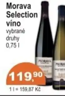 Coop Morava Selection víno nabídka