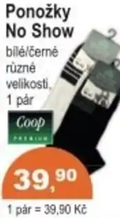 Coop Ponožky No Show bilė/černé nabídka