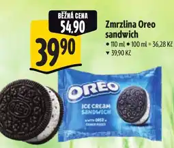 Albert Zmrzlina Oreo sandwich nabídka