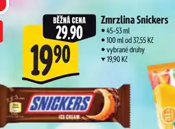Albert Zmrzlina Snickers nabídka