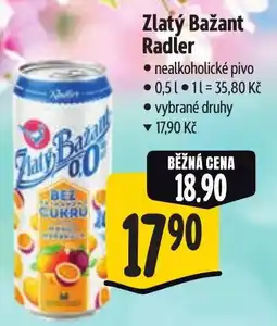 Albert Zlatý Bažant Radler nabídka