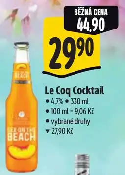 Albert Le Coq Cocktail nabídka