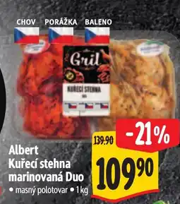 Albert Albert Kuřecí stehna marinovaná Duo nabídka