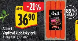Albert Albert Vepřové klobásky gril nabídka