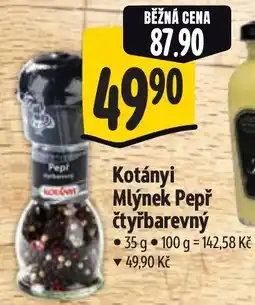 Albert Kotányi Mlýnek Pepř čtyřbarevný nabídka