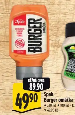 Albert Spak Burger omáčka nabídka