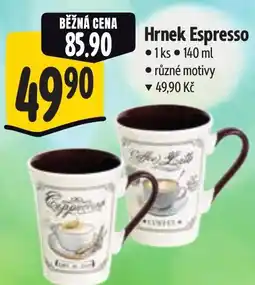 Albert Hrnek Espresso nabídka