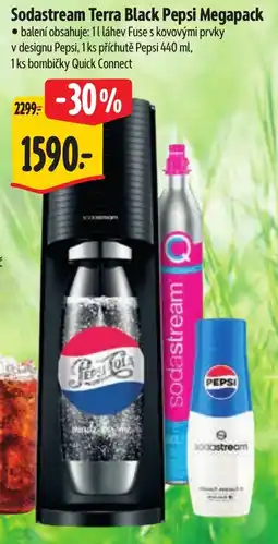 Albert Sodastream Terra Black Pepsi Megapack nabídka