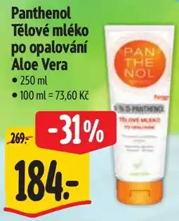 Albert Panthenol Tělové mléko po opalování Aloe Vera nabídka
