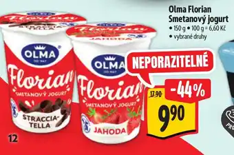 Albert Olma Florian Smetanový jogurt nabídka