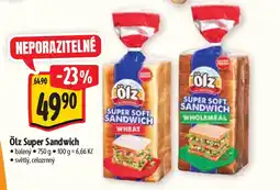 Albert Ölz Super Sandwich nabídka