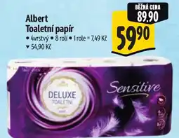 Albert Albert Toaletní papír nabídka