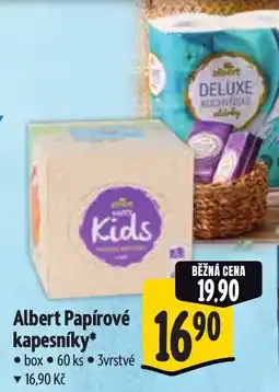 Albert Albert Papírové kapesníky nabídka
