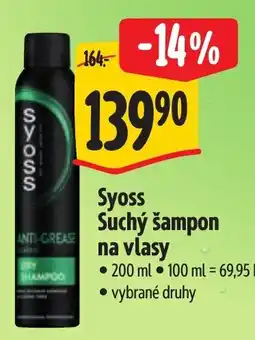 Albert Syoss Suchý šampon na vlasy nabídka