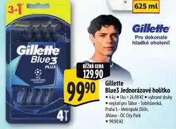 Albert Gillette Blue3 Jednorázové holítko nabídka