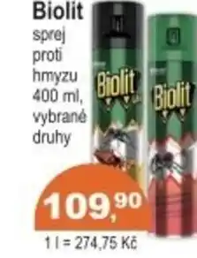 Coop Biolit sprej proti hmyzu nabídka