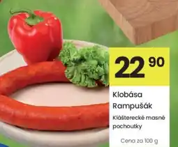 Kubík potraviny Klobása Rampušák nabídka