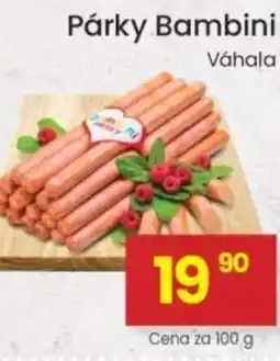 Kubík potraviny Párky Bambini nabídka