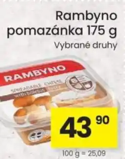 Kubík potraviny Rambyno pomazánka nabídka