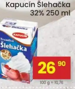 Kubík potraviny Kapucín Šlehačka 32% nabídka