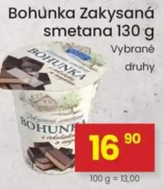 Kubík potraviny Bohunka Zakysaná smetana nabídka