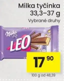 Kubík potraviny Milka tyčinka nabídka