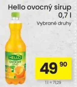 Kubík potraviny Hello ovocný sirup nabídka