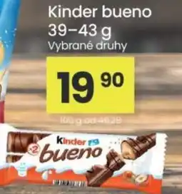Kubík potraviny Kinder bueno nabídka